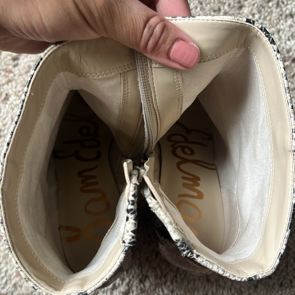 Sam Edelman Snake Pointed Toe Booties - Picture 9 of 9